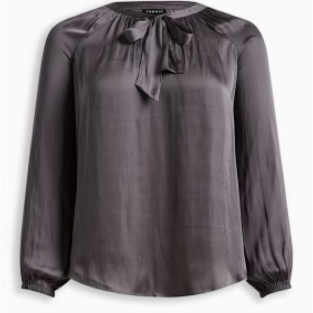 Torrid tie front blouse